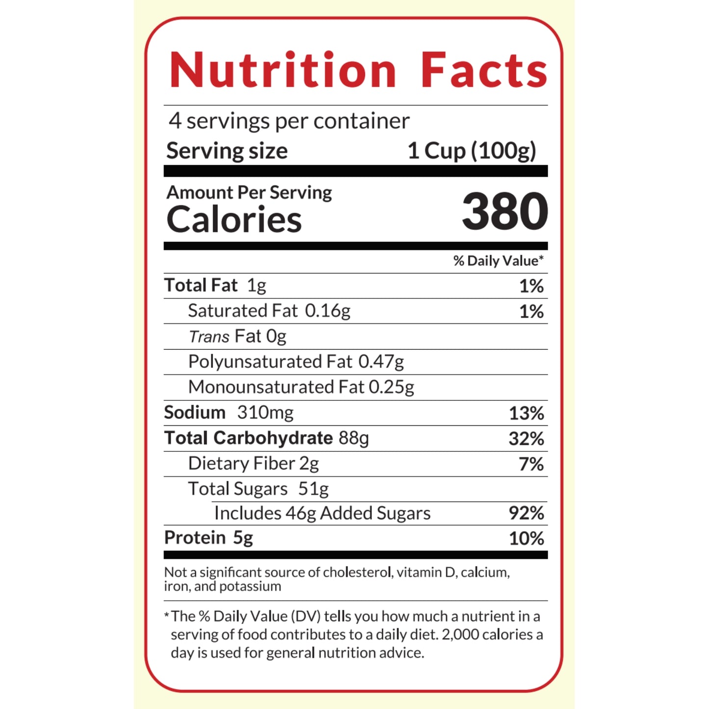 Wholewheat vanilla cakemix