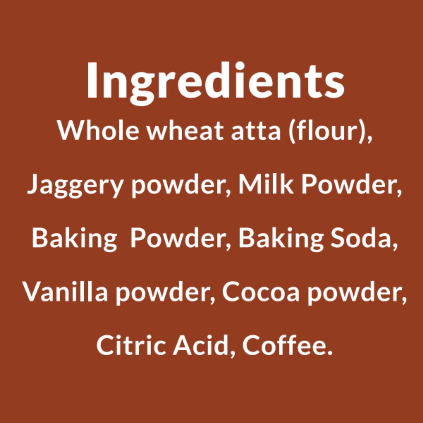 Wholewheat jaggery chocolate cakemix