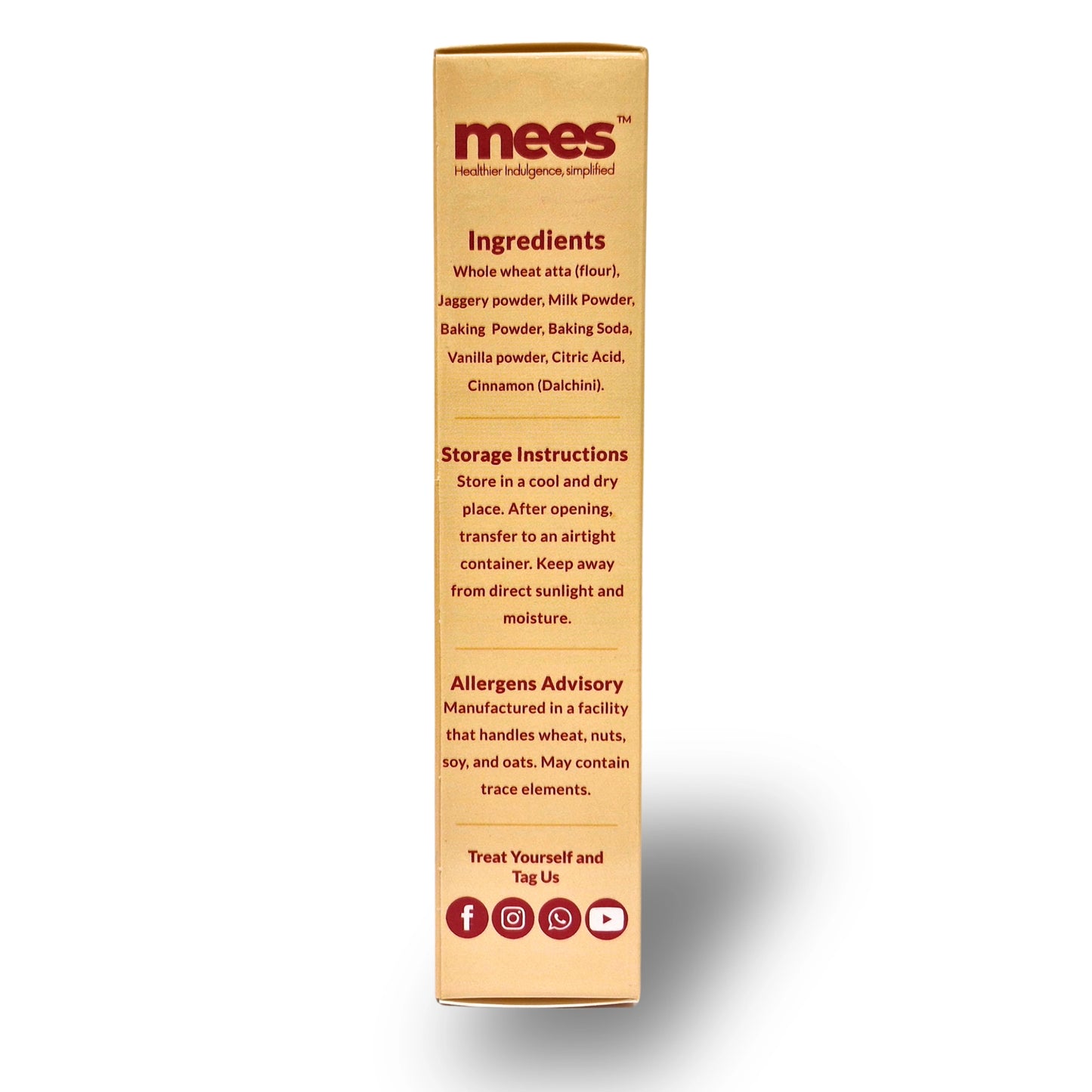 Wholewheat jaggery vanilla cakemix